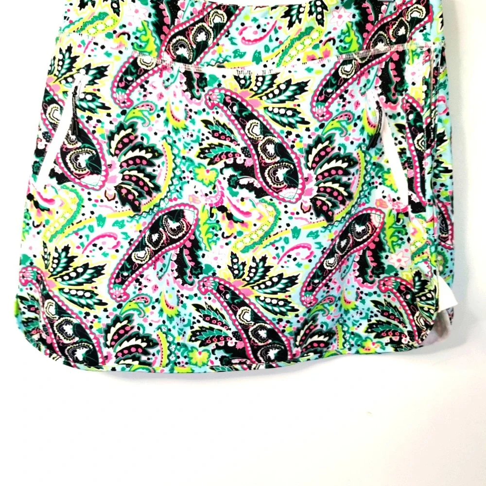 Vintage Jack Smith Golf Skirt Skort Paisley Fun 2XL Colorful Tennis Running Boho - Picture 4 of 12